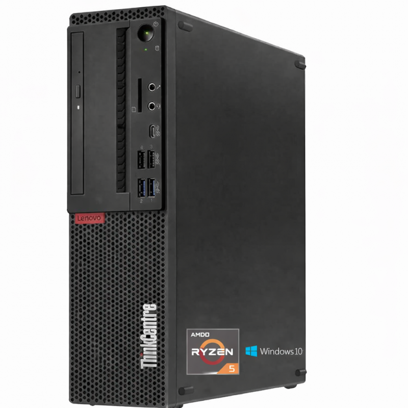 Lenovo デスクトップPC G3930 16GB SSD Win10 Desktop Lenovo ThinkCentre M725s Ryzen 5 Pro 16GB 500GB SFF