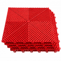 Piso Encastrable Plástico Garaje Autolavado Taller Detailing caja 6 unidades Rojo Herramientas