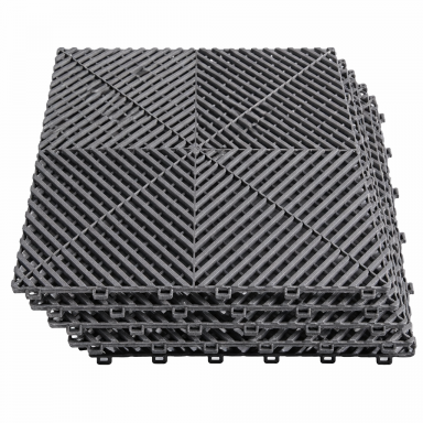 Piso Encastrable Plástico Garaje Autolavado Taller Detailing caja 6 unidades Gris Herramientas