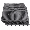 Piso Encastrable Plástico Garaje Autolavado Taller Detailing caja 6 unidades Gris Herramientas