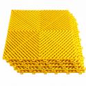 Piso Encastrable Plástico Garaje Autolavado Taller Detailing caja 6 unidades Amarillo Herramientas