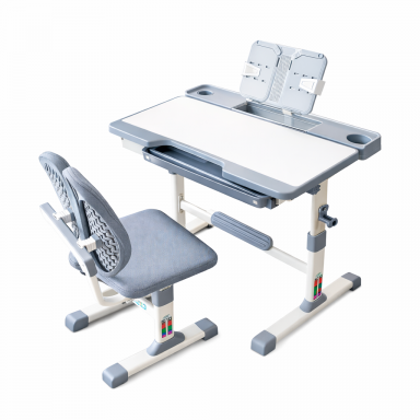 Escritorio más Silla Ergonomica para niños Gris Escritorios
