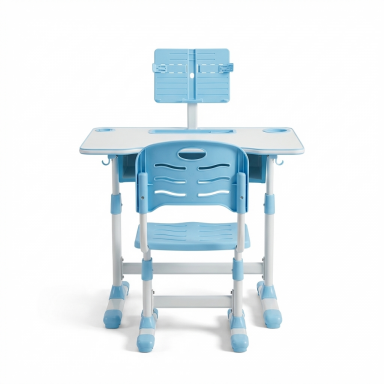 Escritorio + Silla Ergonomica para niños Azul Inicio