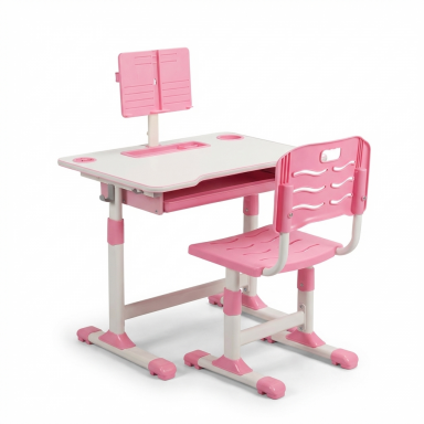 Escritorio + Silla Ergonomica para niños Rosado Inicio
