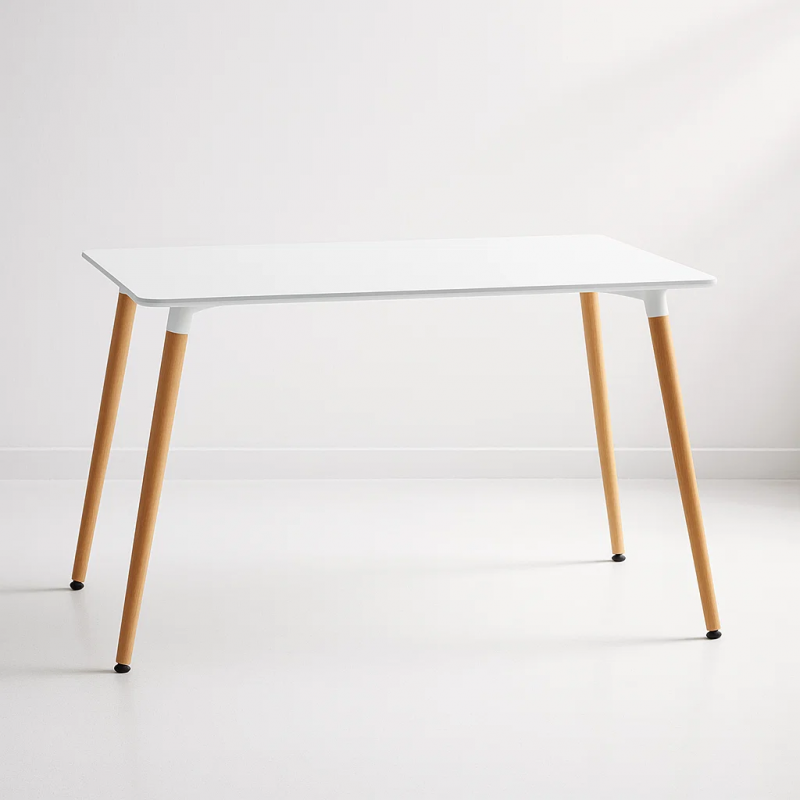 Mesa Eames rectangular color blanco Inicio