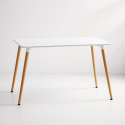 Mesa Eames rectangular color blanco Inicio
