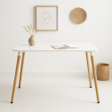 Mesa Eames rectangular color blanco Inicio