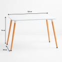 Mesa Eames rectangular color blanco Inicio