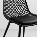 Pack de 4 Silla Europa Acolchada - Negra Sillas de Comedor
