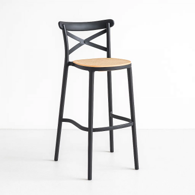 Taburete Piso de Bar Crossback 77cm Sillas Bar