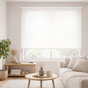 Cortina Roller Traslucida Marfil. Marca Volgen Cortinas