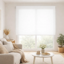 Cortina Roller Traslucida Marfil. Marca Volgen Cortinas
