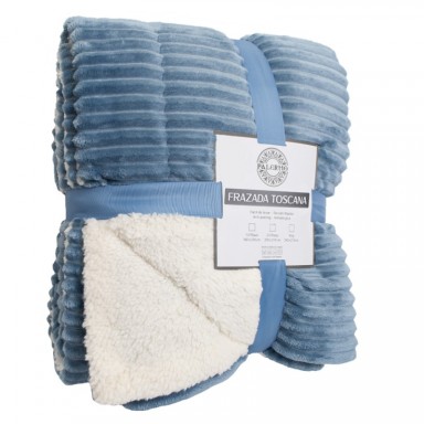 Frazada Térmica Toscana Azul King Frazadas