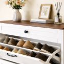 Zapatero Essenza Home Blanco Muebles de Dormitorio