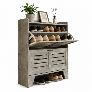 Zapatero Toledo Grey Muebles de Dormitorio