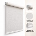 Cortina Roller Blackout Gris Jaspeado Biancobelo Cortinas