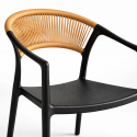 Silla Minimalista Ratán Respaldo Curvo Verona Sillas de Comedor