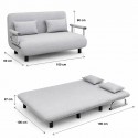Sofa Cama Extendible Gris Light Linen Sofás