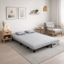 Sofa Cama Extendible Gris Light Linen Sofás