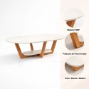 Mesa de Centro Elegance Blanca / Madera Mesas de Centro