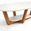 Mesa de Centro Elegance Blanca / Madera Mesas de Centro