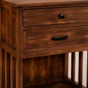 Velador Vintage Provenza 2 cajones Madera Veladores
