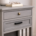 Velador Vintage Provenza 2 cajones Gris Veladores