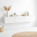 Rack TV Flotante Napoles Blanco Racks TV