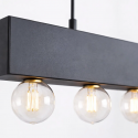 Lampara colgante Couture negro 5 luces Iluminación