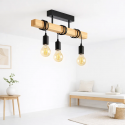 Lampara colgante Townshend negra 3 luces Iluminación