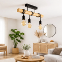 Lampara colgante Townshend negra 3 luces Iluminación