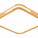 Lámpara led moderna con control cuadrado para sobreponer 36+36w 400mm madera clara 3000k-4000k-6000k modelo tannistha Ilumina...