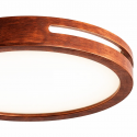 Lámpara led moderna con control redondo sobrepuesta 36+36w 400mm madera oscuro 3000k-4000k-6000k modelo urvi Iluminación