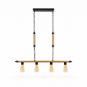 LAMPARA DE TECHO PORTA AMPOLLETA E27 X4 MODELO YUTE VASUMATI KONNERGIE Iluminación
