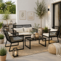Set de Terraza Arrayan Negro JH-415 Juegos de Terraza