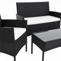 Juego Terraza Rattan 4 piezas. Juegos de Terraza