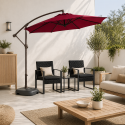 Quitasol Lateral 3M Terraluxe Burdeo Terraza y Jardin