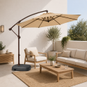 Quitasol Lateral 3M Terraluxe Beige Terraza y Jardin