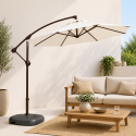 Quitasol Lateral 3M Terraluxe Crema Terraza y Jardin