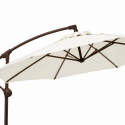 Quitasol Lateral 3M Terraluxe Crema Terraza y Jardin