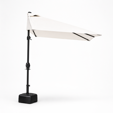 Quitasol de Pared Rectangular Beige con base reforzada Terraza y Jardin
