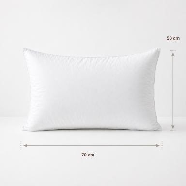 Pack 2 Almohadas Rellena de Pluma Pecho Biancobelo 50x70 Inicio