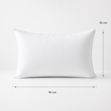 Pack 2 Almohadas Rellena de Pluma Pecho Biancobelo King 50x90 Inicio