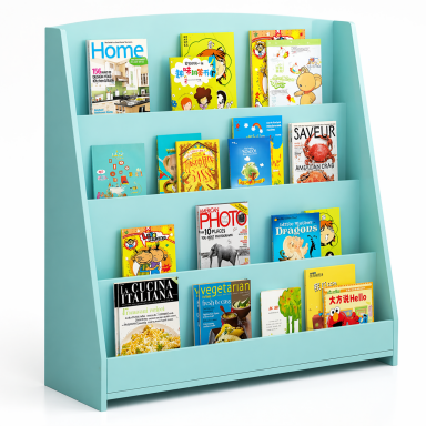Estanteria librero para niños azul Niños