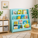 Estanteria librero para niños azul Niños
