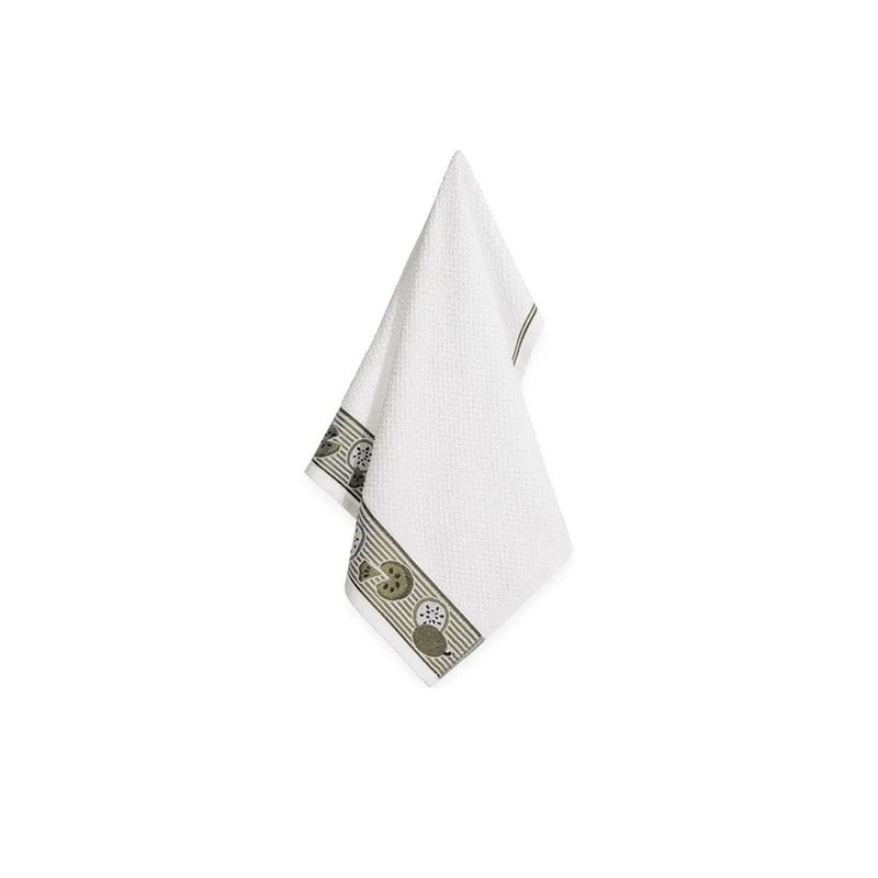 Paño de Cocina Karsten Kiwi Blanco 46x65 cm Algodón Absorbente Uso Diario Cocina