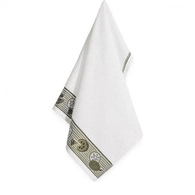 Paño de Cocina Karsten Kiwi Blanco 46x65 cm Algodón Absorbente Uso Diario Cocina