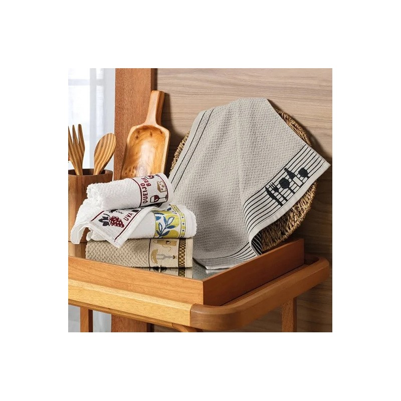 Paño Cocina Tempero Gris Karsten Absorbente Cocina