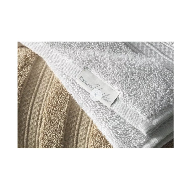 Toalla de Baño Karsten Unika Blanca 70x140 cm Algodón 500g Alta Absorción Premium Toallas