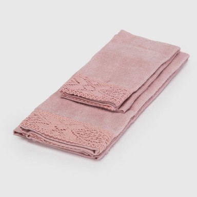 Toalla de Visita para Bordar Karsten Stella Rosa 30x45 cm Algodón Personalizable Toallas